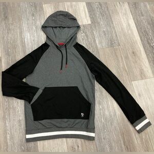 Montfort Grey, Black, and White Sweatshirt Hoodie Small